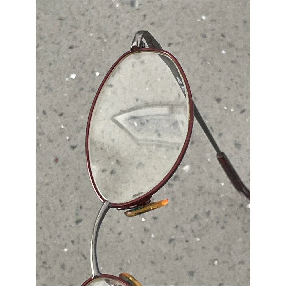 Covergirl Eyeglasses Frames ONLY CG303 47-18-130 red oval full rim Col 608